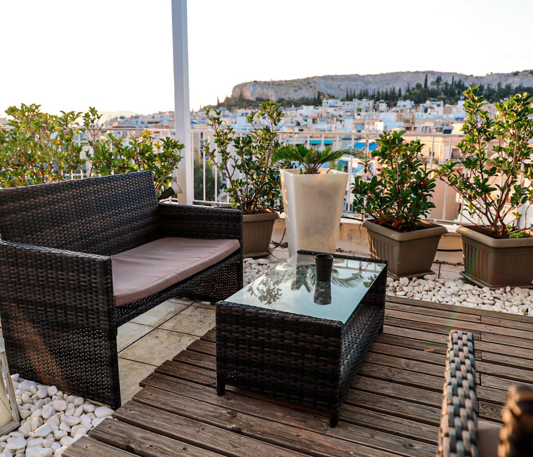 Apartamento Bachelor Penthouse With Roof Garden Access, 15 M Walk To Acropolis
